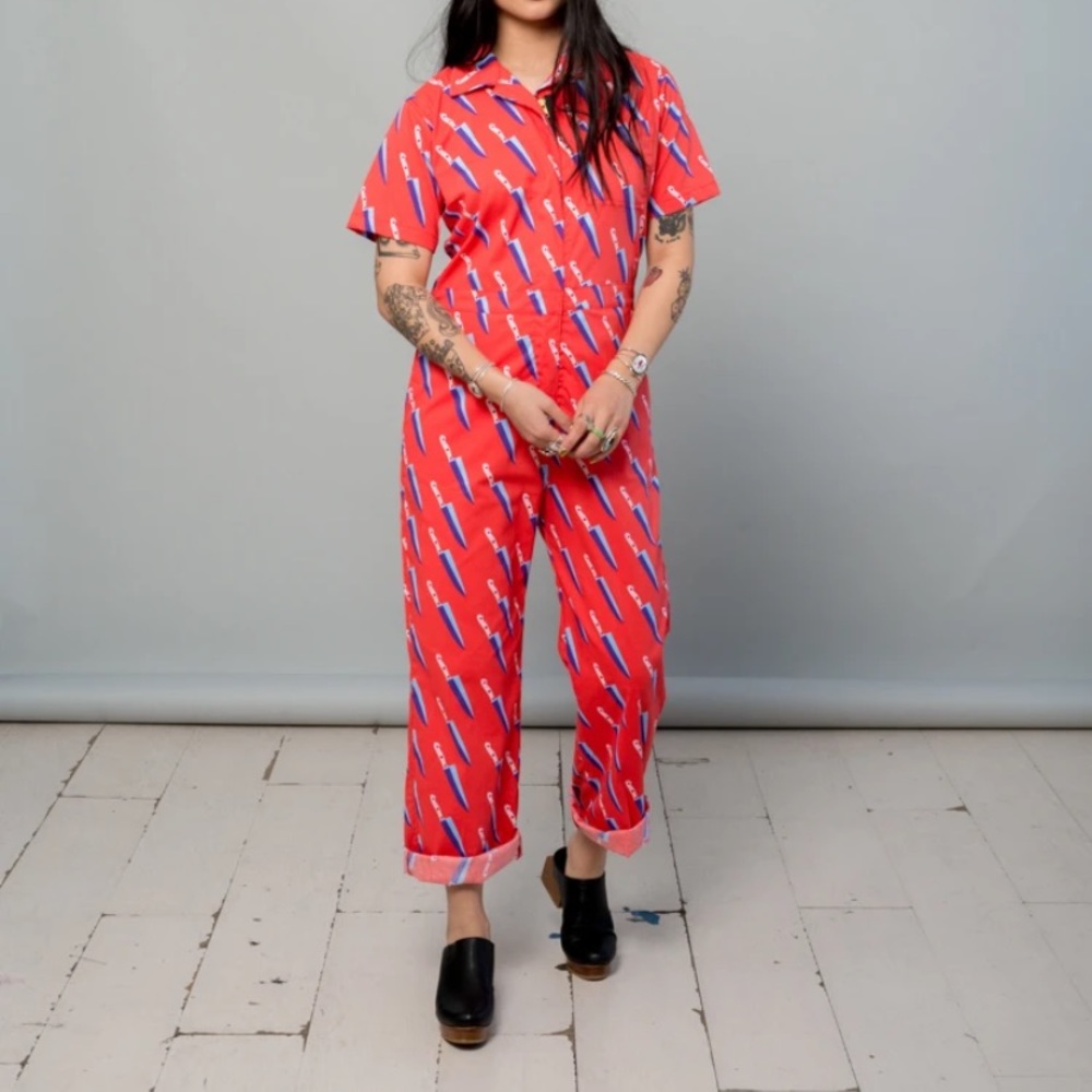 Nooworks coveralls in knife pattern